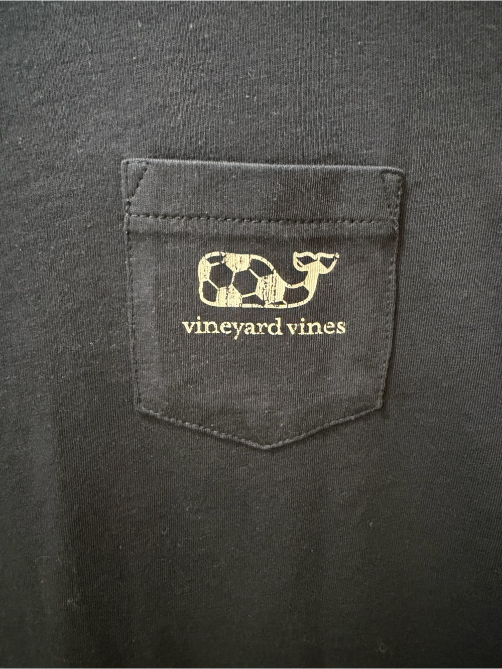 Vineyard Vines Boy’s Navy Long-Sleeve Soccer Pocket Tee - Picture 2 of 4